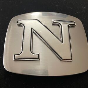 Metal Belt Buckle with Letter N